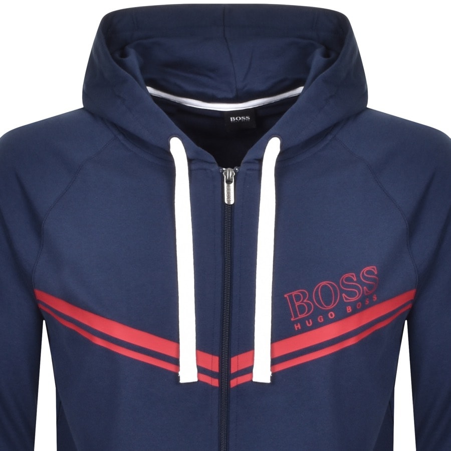 Alternative Image for ProductBOSS Bodywear Lounge Full Zip Hoodie Navy2